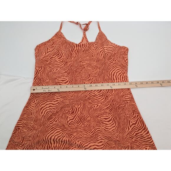 Outdoor Voices Orange Zebra Print Exercise Dress/Shorts XL Pickleball Hiking - Picture 4 of 10